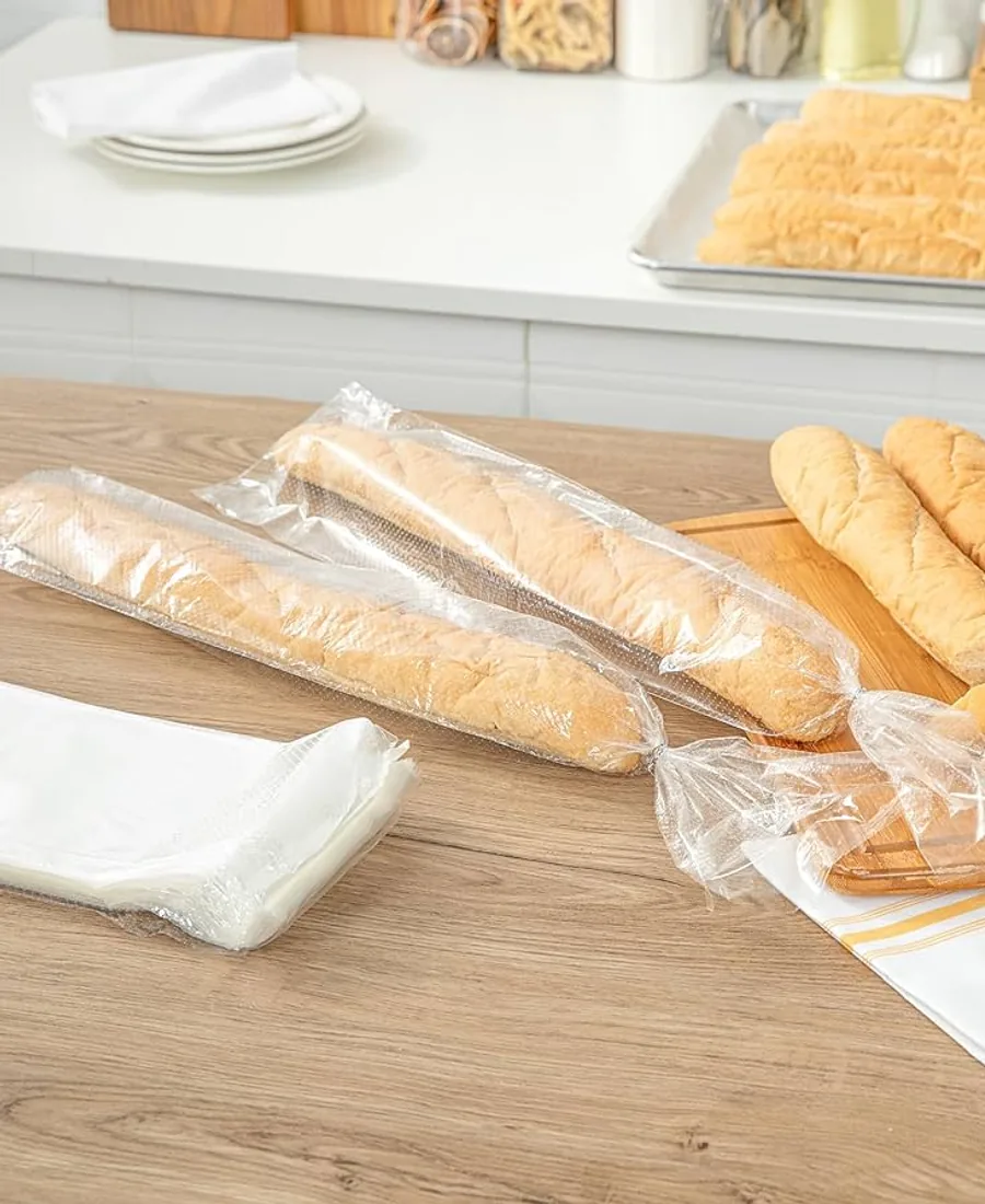 Printed wicket bags used for bakery product packaging
